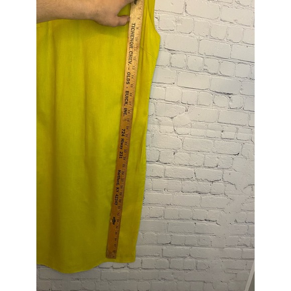 Tory Burch‎ size 2 yellow linen mini jeweled collared dress - Picture 5 of 5